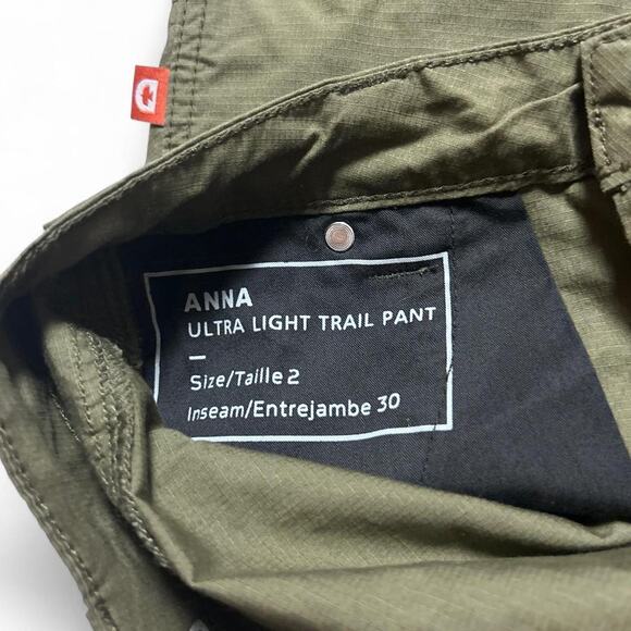 Dovetail Workwear Anna Ultra Light Trail Pant Green Pants 2/30 - Picture 5 of 5